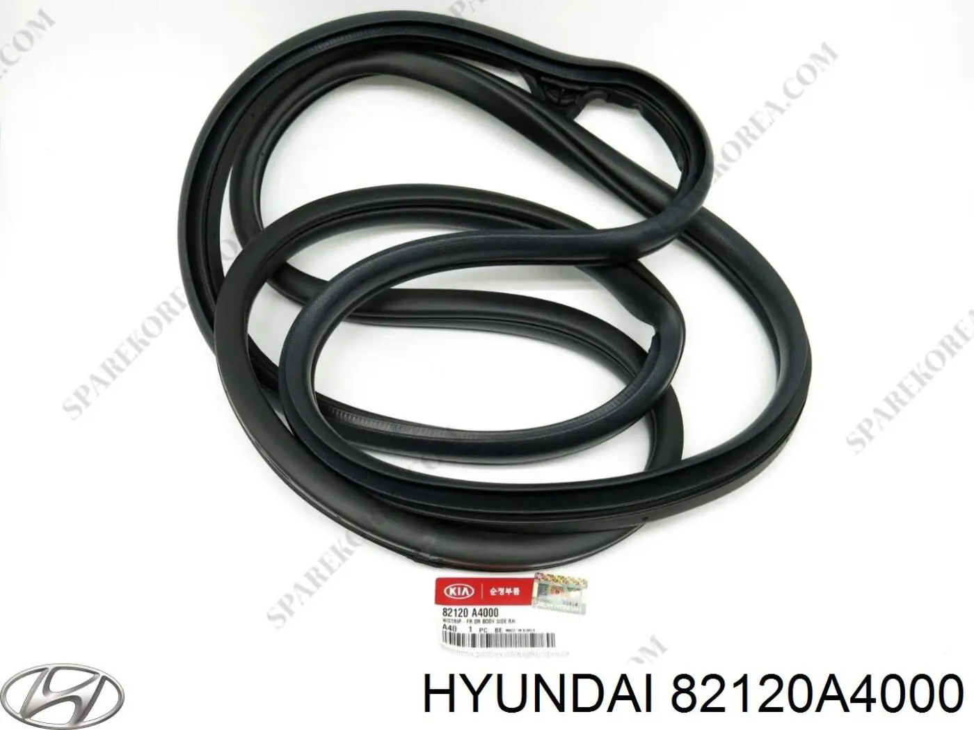 Ущільнювач двері передньої правої (на кузові) Hyundai/Kia 82120A4000 ціна, від 27.62 USD