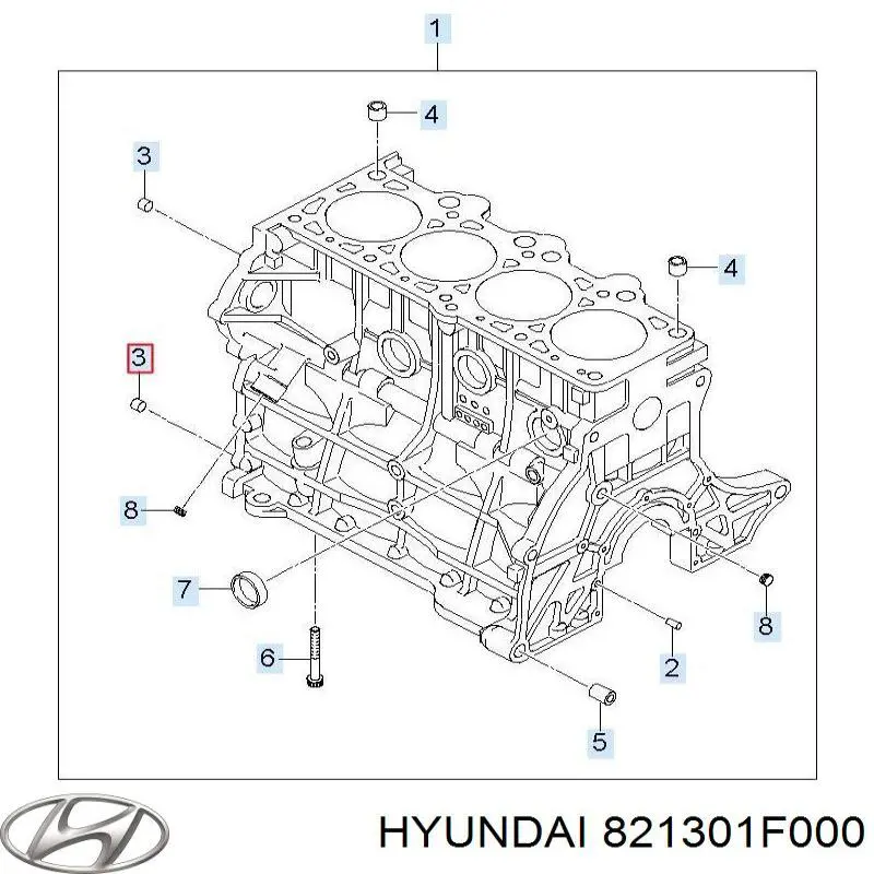  Hyundai/Kia 821301F000 ціна, від 122.79 USD