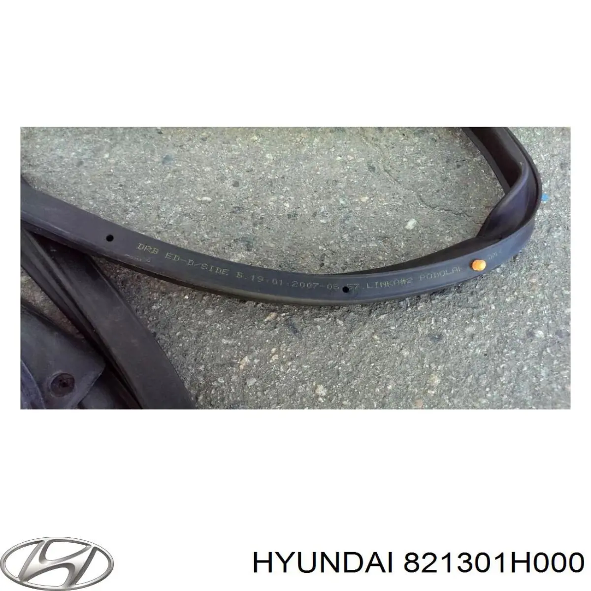 Ущільнювач двері передньої лівої (на двері) Hyundai/Kia 821301H000 ціна, від 10.13 USD
