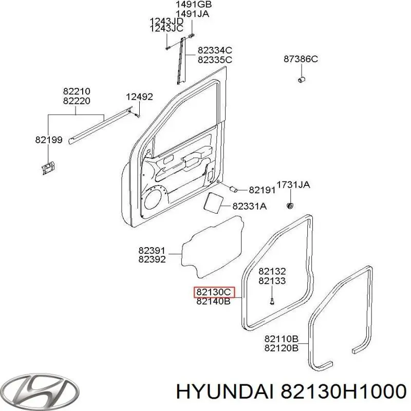 82130H1000 Hyundai/Kia 