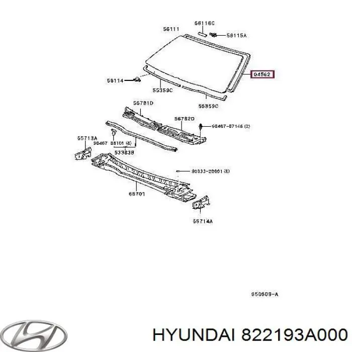 Купити 822193A000 Hyundai/Kia 