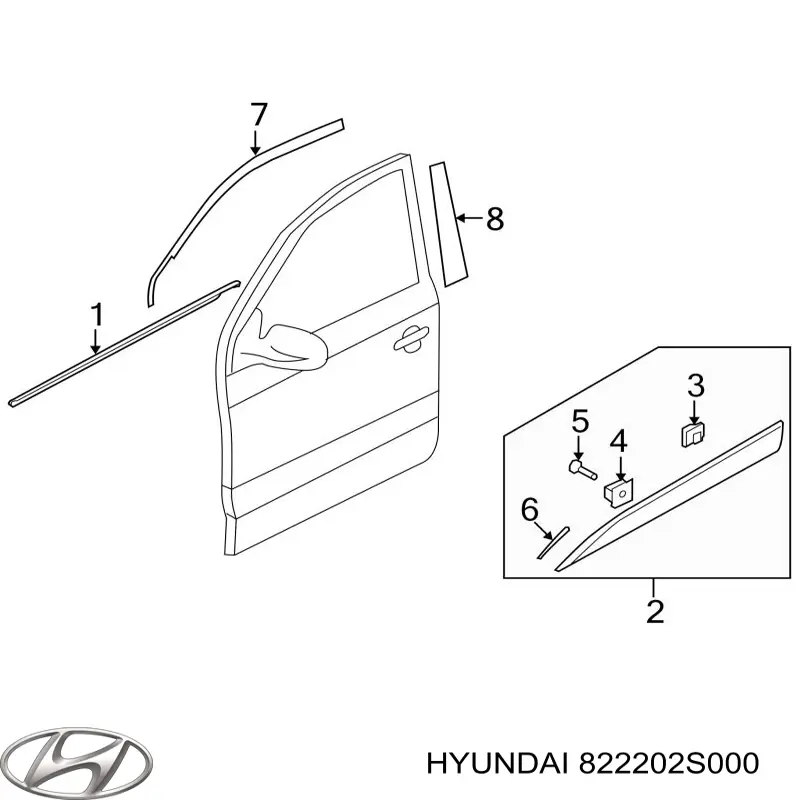  Hyundai/Kia 822202S000 ціна, від 18.85 USD