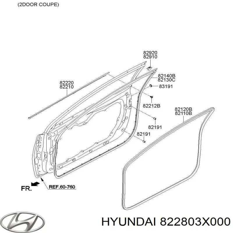  Hyundai/Kia 822803X000 ціна, від 0.60 USD