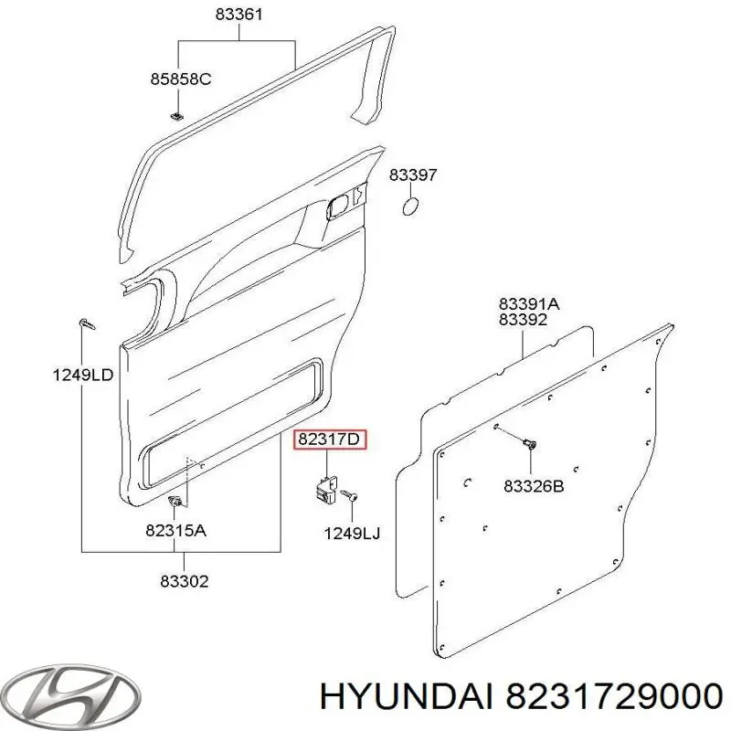 8231729000 Hyundai/Kia 