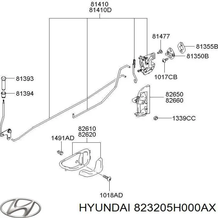  823205H001 Hyundai/Kia