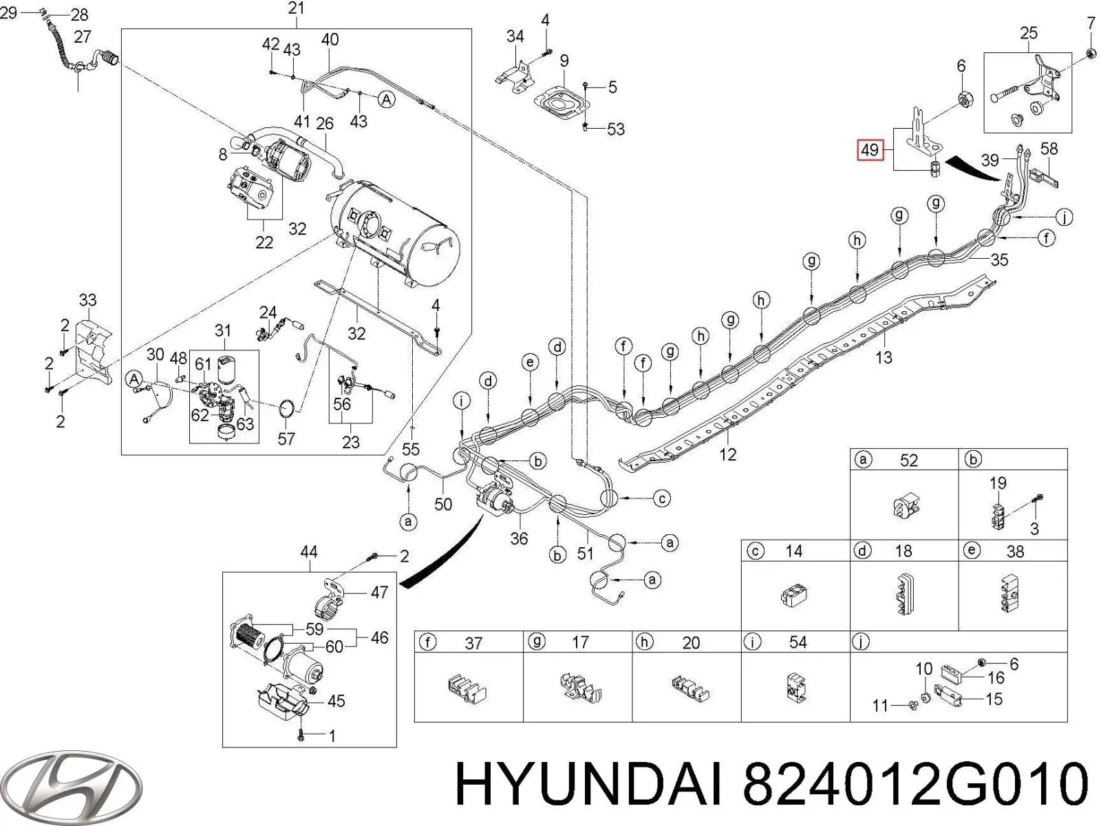 824012G010 Hyundai/Kia Підйомник механічний вітрового скла
