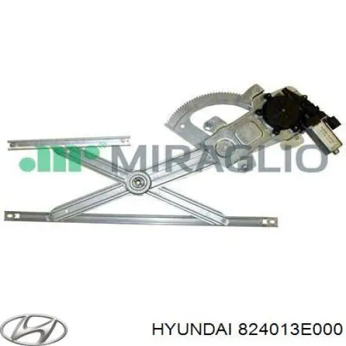 Склопідйомник з електродвигуном Hyundai/Kia 824013E000 ціна, від 11.33 USD