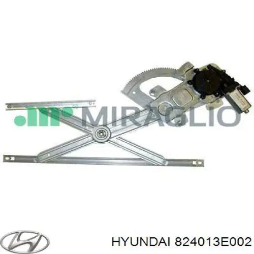 824013E002 Hyundai/Kia механізм склопідіймача двері передньої, лівої