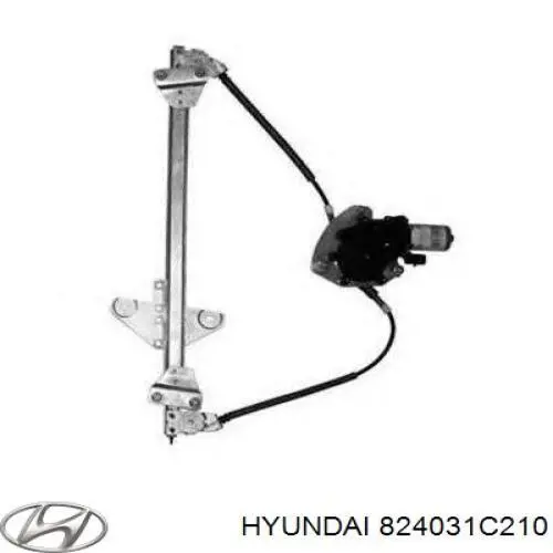 Склопідйомник з електродвигуном Hyundai/Kia 988101C300 ціна, від 27.69 USD