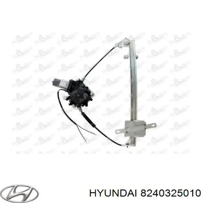 Механізм стеклопідйомника дверей передніх, лівих Hyundai Accent II