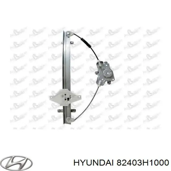 Механізм склопідіймача двері передньої, лівої Hyundai Terracan (HP) (Хендай Терракан)