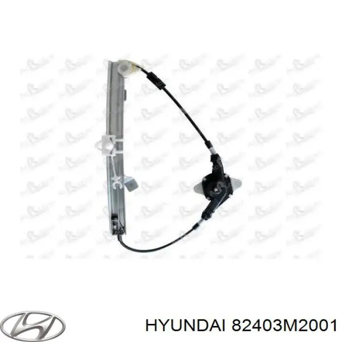 Склопідйомник з електродвигуном Hyundai/Kia 82403M2001 ціна, від 14.11 USD