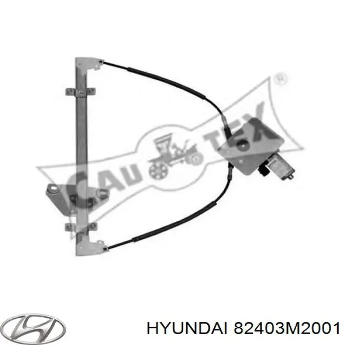 Купити 82403M2001 Hyundai/Kia Механізм стеклопідйомника водійських дверей