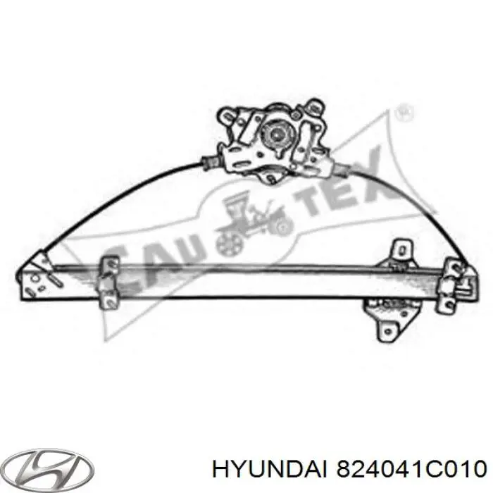 Механізм склопідіймача дверей передніх, правих Hyundai/Kia 824041C010 ціна, від 26.61 USD