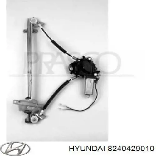 Механізм склопідіймача дверей передніх, правих Hyundai Lantra II седан (1995 - 2000) ціна, від 46.63 USD