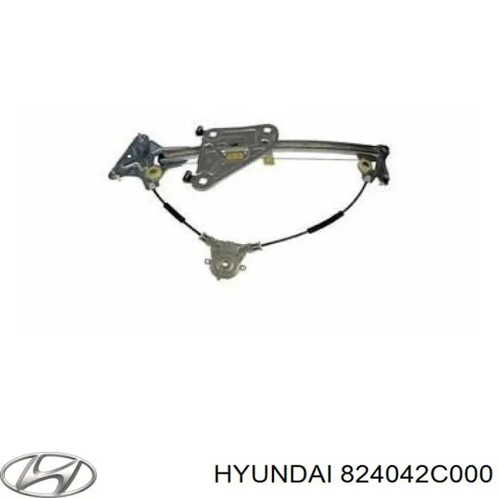 Механізм склопідіймача двері передньої, правої Hyundai Coupe (GK) (Хендай Купе)