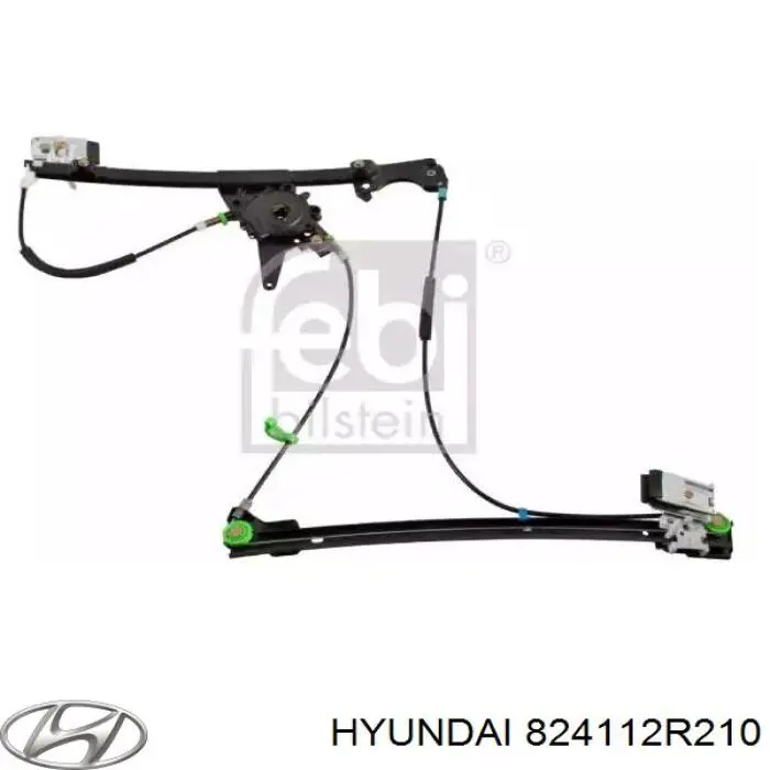 824112R210 Hyundai/Kia Скло передніх дверей, лівою