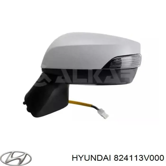 Скло передніх дверей, лівою 824113V000 Hyundai/Kia