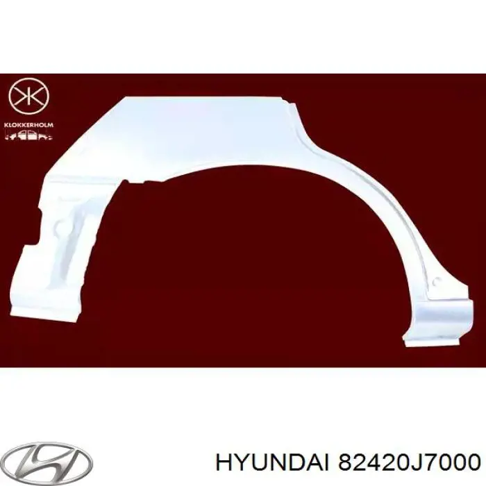82420J7000 Hyundai/Kia Скло пасажирських дверей