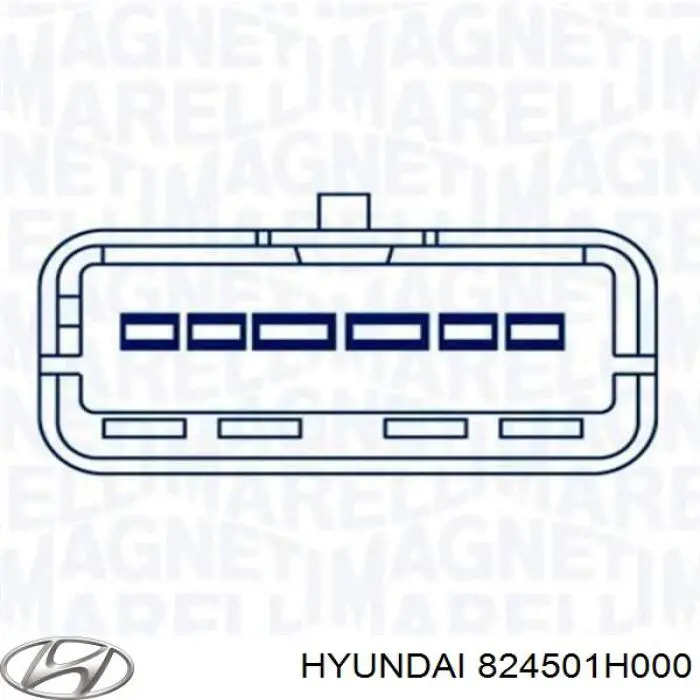 Мотор стеклоподъемника двери передней, левой HYUNDAI 824501H000