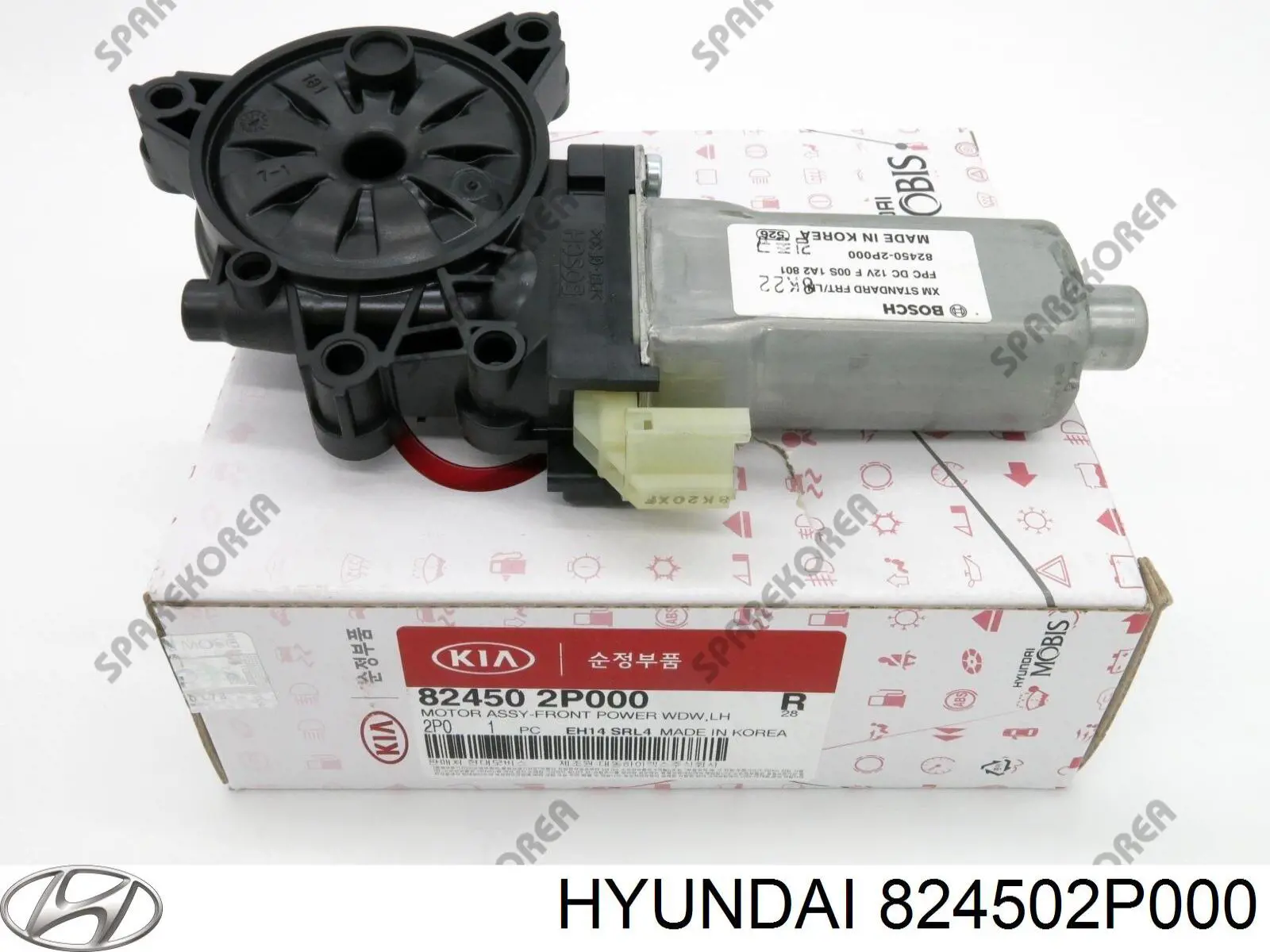 Купити 824502P000 Hyundai/Kia Двигун склопідіймача двері передньої, лівої