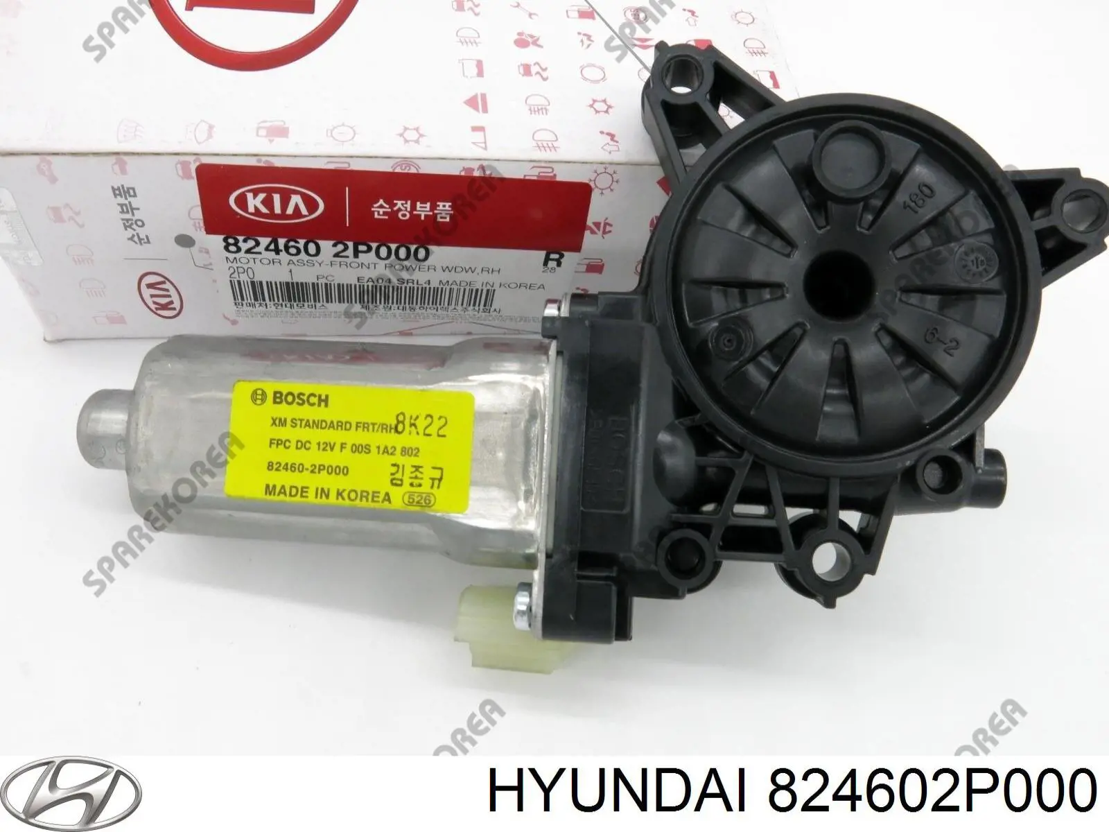Двигун склопідіймача двері передньої, правої Hyundai/Kia 824602P000 ціна, від 19.00 USD