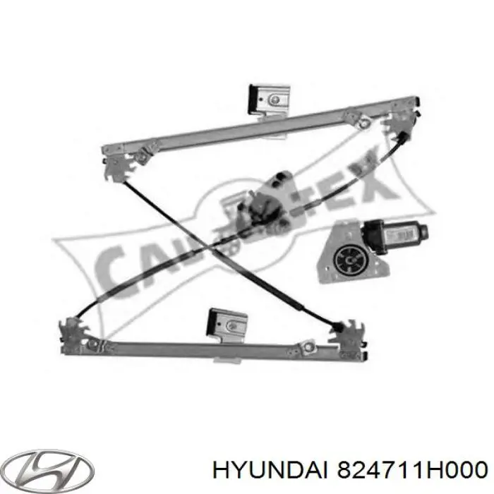 Купити 824711H000 Hyundai/Kia Механізм стеклопідйомника водійських дверей