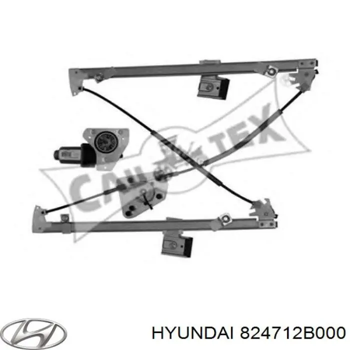  Склопідйомник передньої лівої двері Hyundai Santa Fe 2
