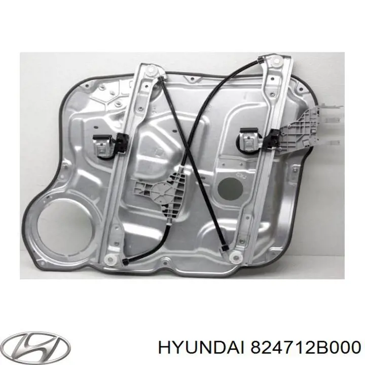 Механізм склопідіймача двері передньої, лівої Hyundai Santa Fe 2 (CM) (Хендай Санта фе)