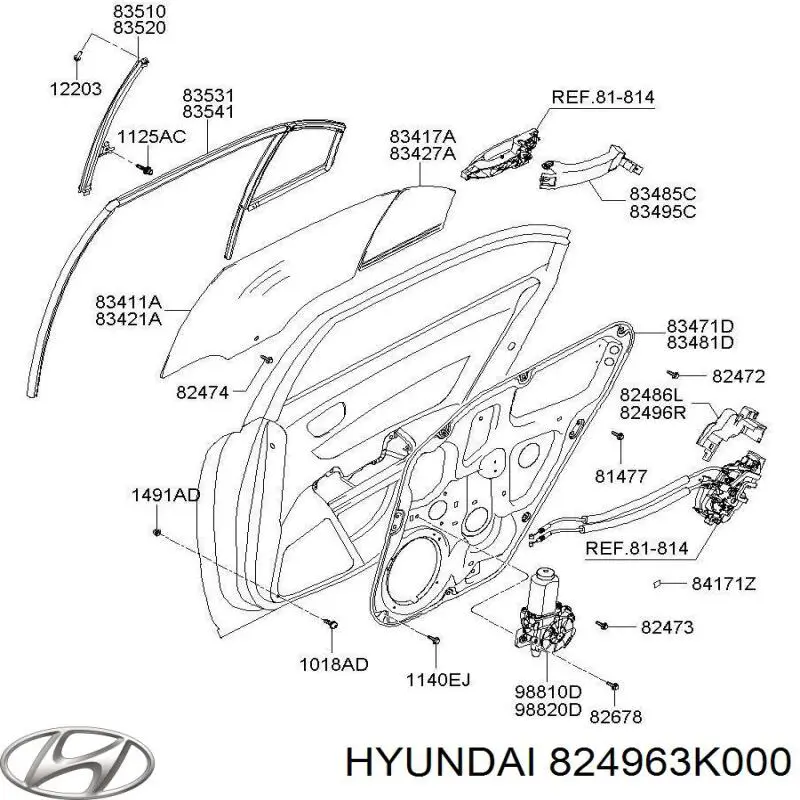 824963K000 Hyundai/Kia 
