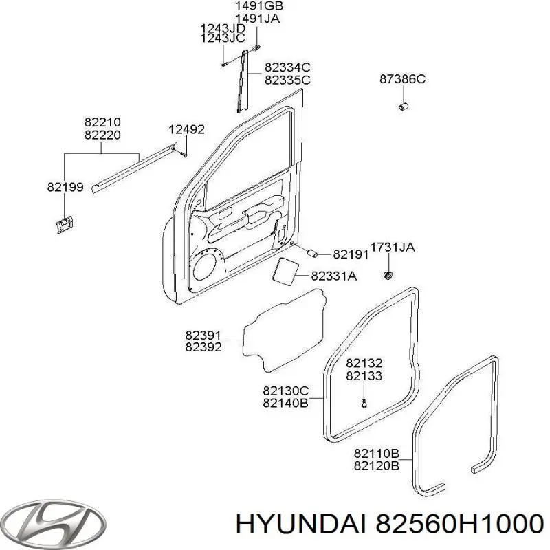  Hyundai/Kia 82560H1000 ціна, від 15.48 USD
