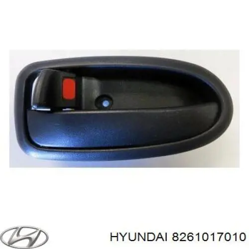 Ручка двері лівою внутрішня перед/зад Hyundai Matrix (FC) (Хендай Матрікс)