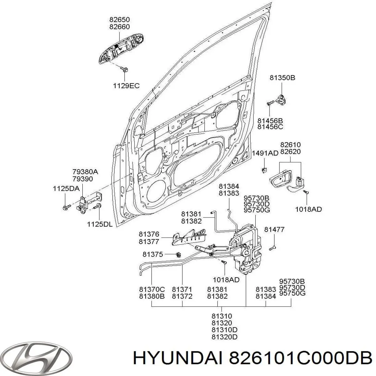 Hyundai/Kia 826101C000DB ціна, від 5.07 USD