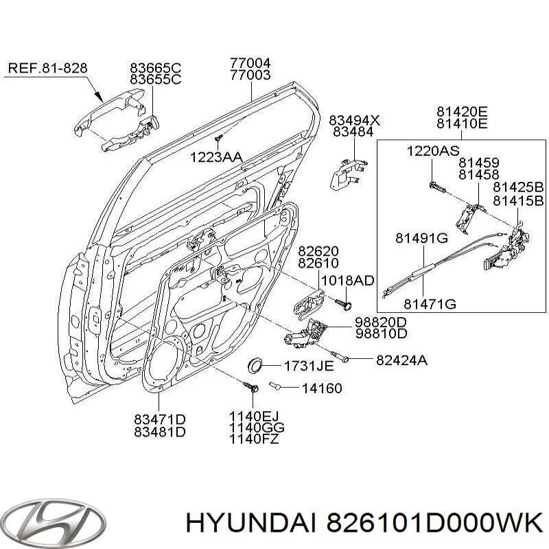 Купити 826101D000WK Hyundai/Kia 