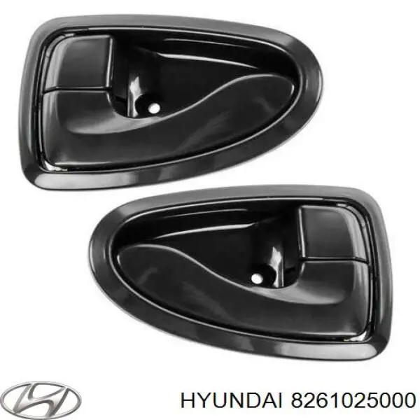Ручка двері лівою внутрішня перед/зад на Hyundai Accent (LC)