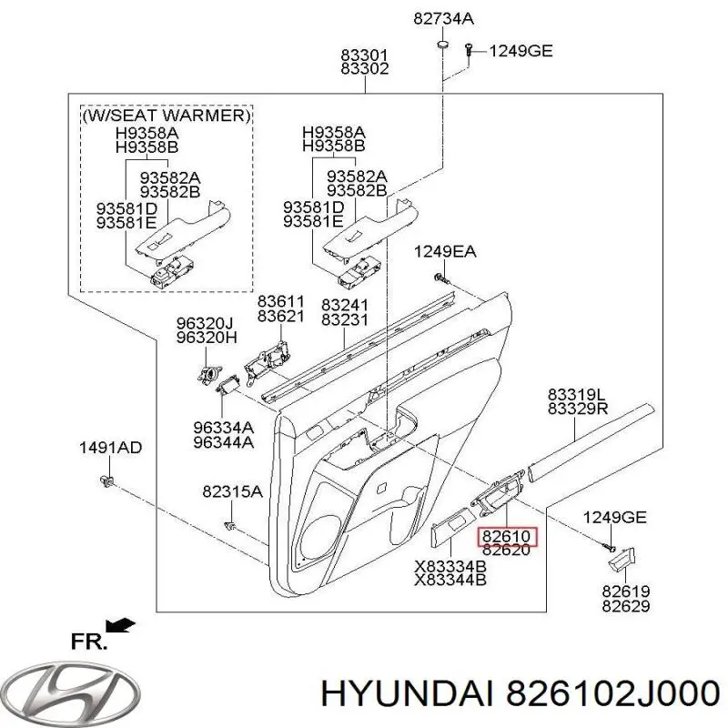 Купити 826102J000 Hyundai/Kia 