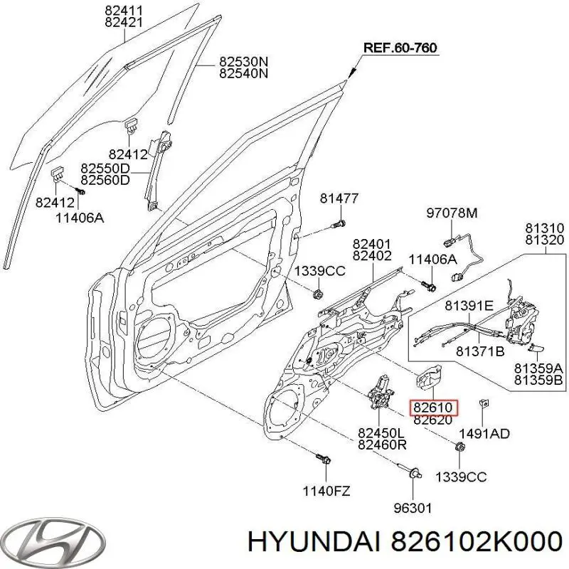 Hyundai/Kia 826102K000 ціна, від 6.33 USD