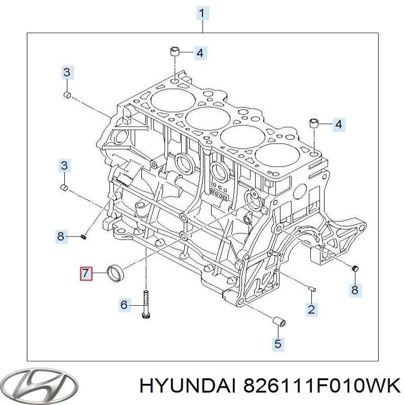 826111F010WK Hyundai/Kia 