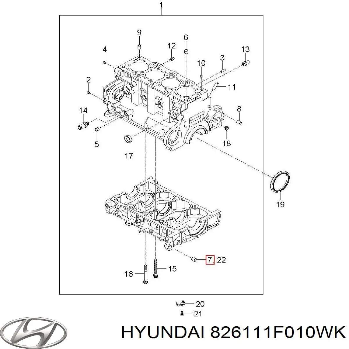  Hyundai/Kia 826111F010WK ціна, від 9.10 USD