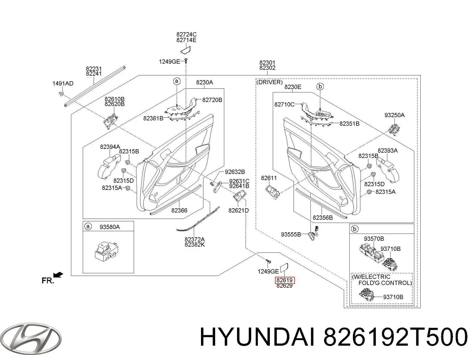 826192T500 Hyundai/Kia 