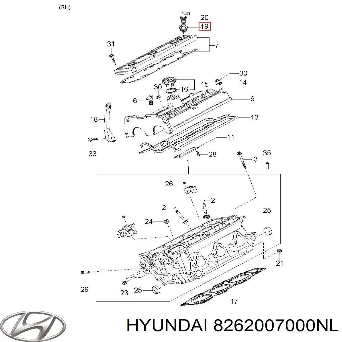  8262007000NL Hyundai/Kia