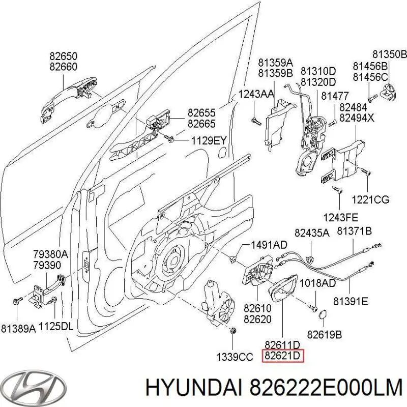 826222E000LM Hyundai/Kia 