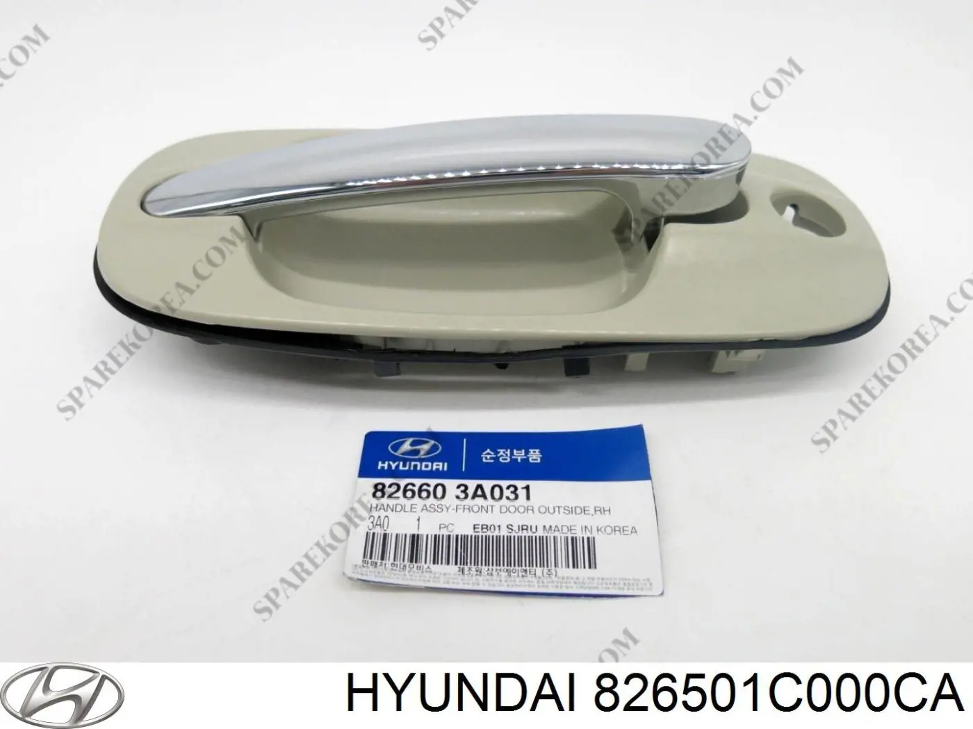 Ручка передньої двері зовнішня ліва 826501C000CA Hyundai/Kia