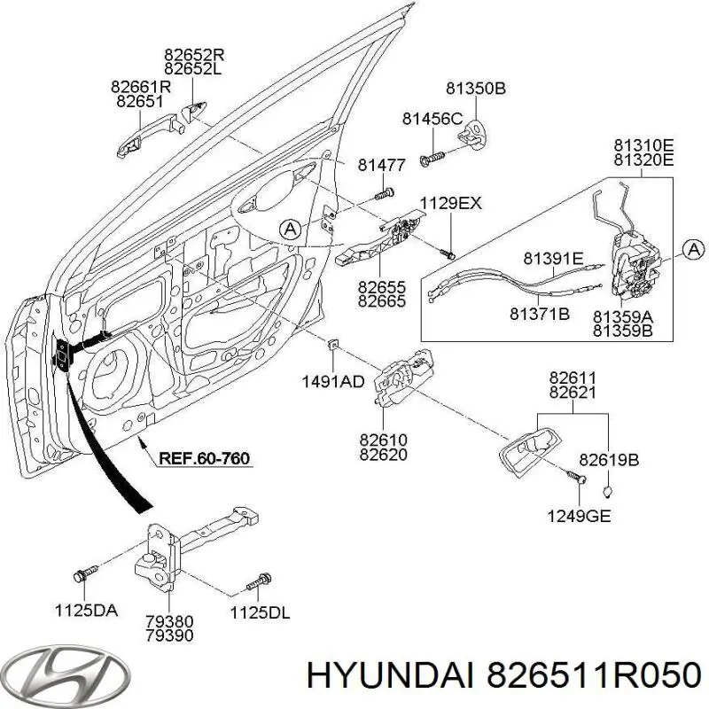 826511R050 Hyundai/Kia 