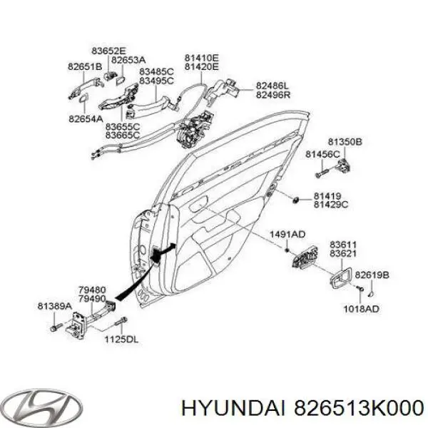  826513K000 Hyundai/Kia