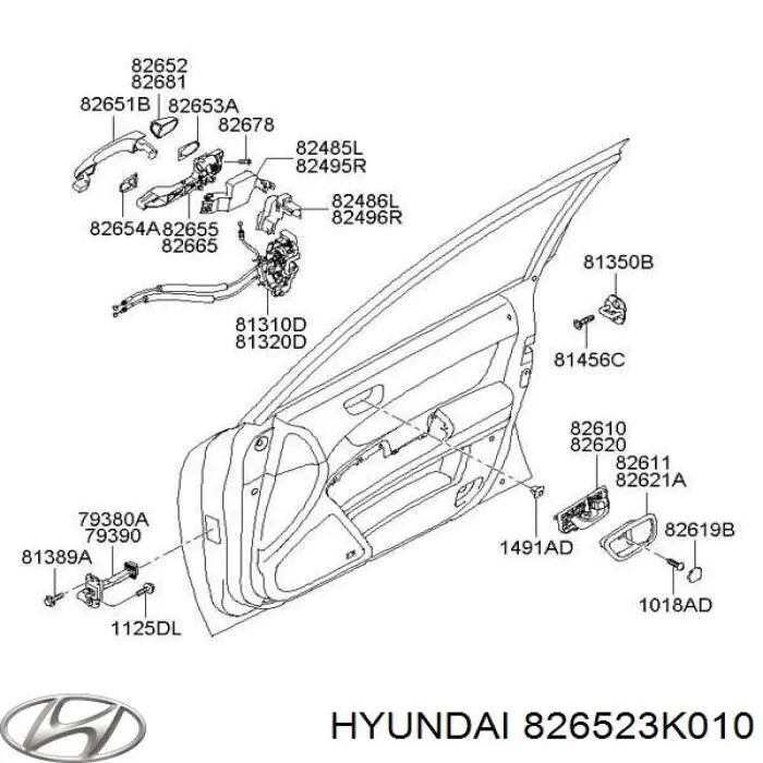  Hyundai/Kia 826523K010 ціна, від 3.66 USD