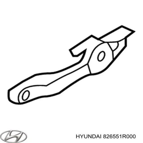 826551R000 Hyundai/Kia тримач зовнішньої ручки дверей, передньої лівої
