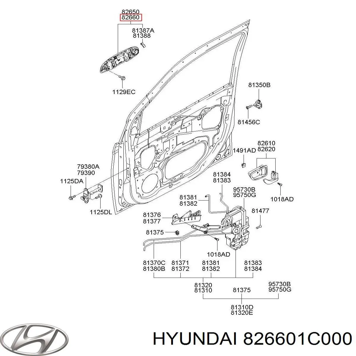  Hyundai/Kia 826601C000 ціна, від 4.26 USD