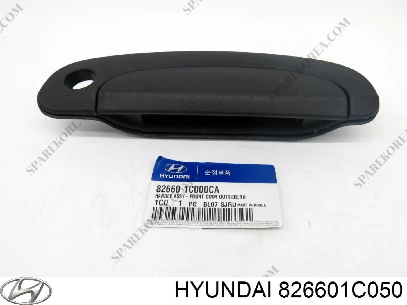 Ручка передньої двері зовнішня права Hyundai Getz (Хендай Гетц)