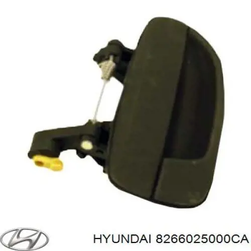Ручка передньої двері зовнішня права Hyundai Accent (LC) (Хендай Акцент)